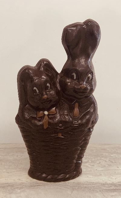 Lapins dans un panier